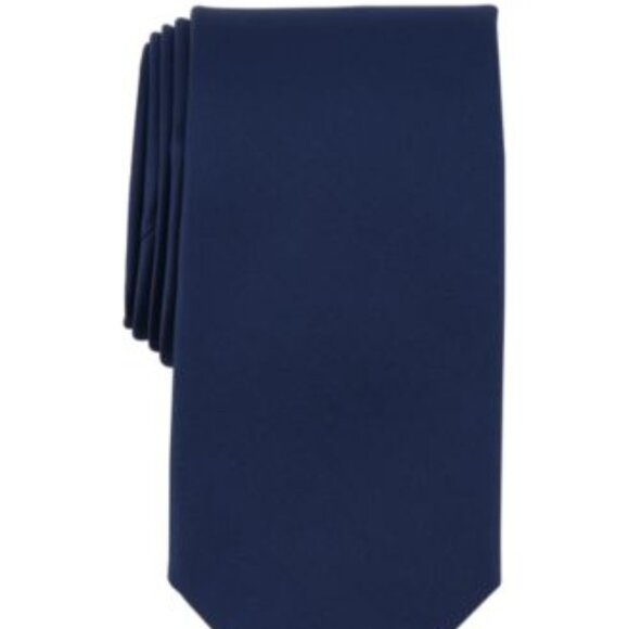 Michael Kors Mens Sapphire Solid Tie Navy ONE SIZE - Picture 1 of 1